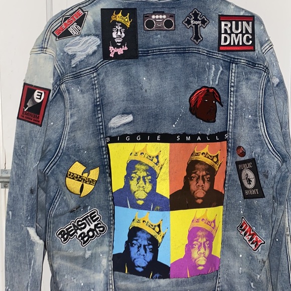 CUSTOM MADE DENIM JACKETS HATS BACKPACKS PURSES TEES HOODIES ⭐️🔥🎶🎧🎸🏈🏀⭐️🔥 - Picture 8 of 13